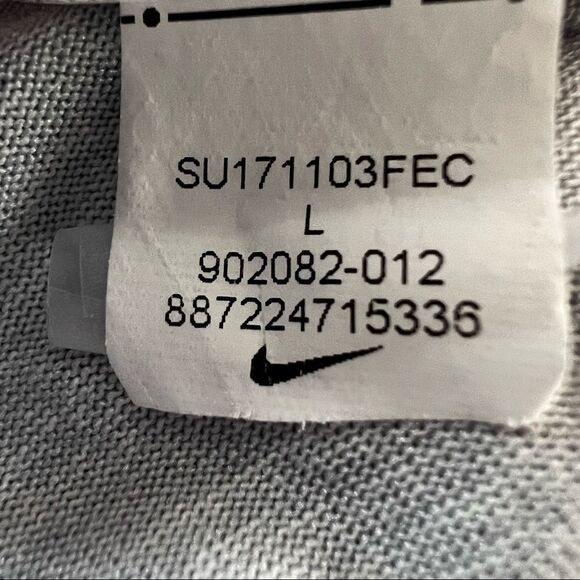 Nike Dry-Fit Golf Athletic Short Sleeve Gray Sport Tee Size L - Picture 6 of 7